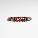Red Agate Bracelet, 6mm