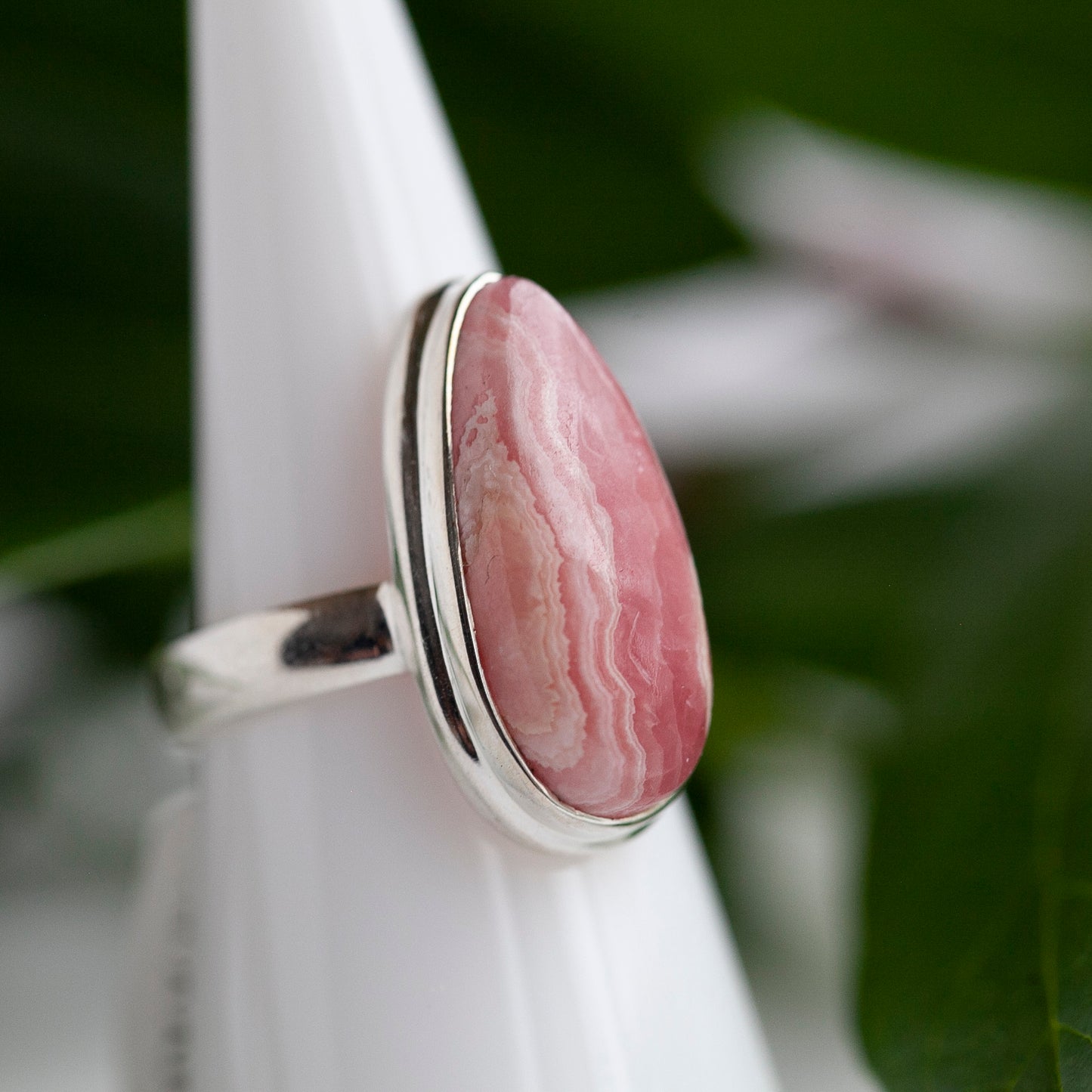 Rhodochrosite Ring, Size 7