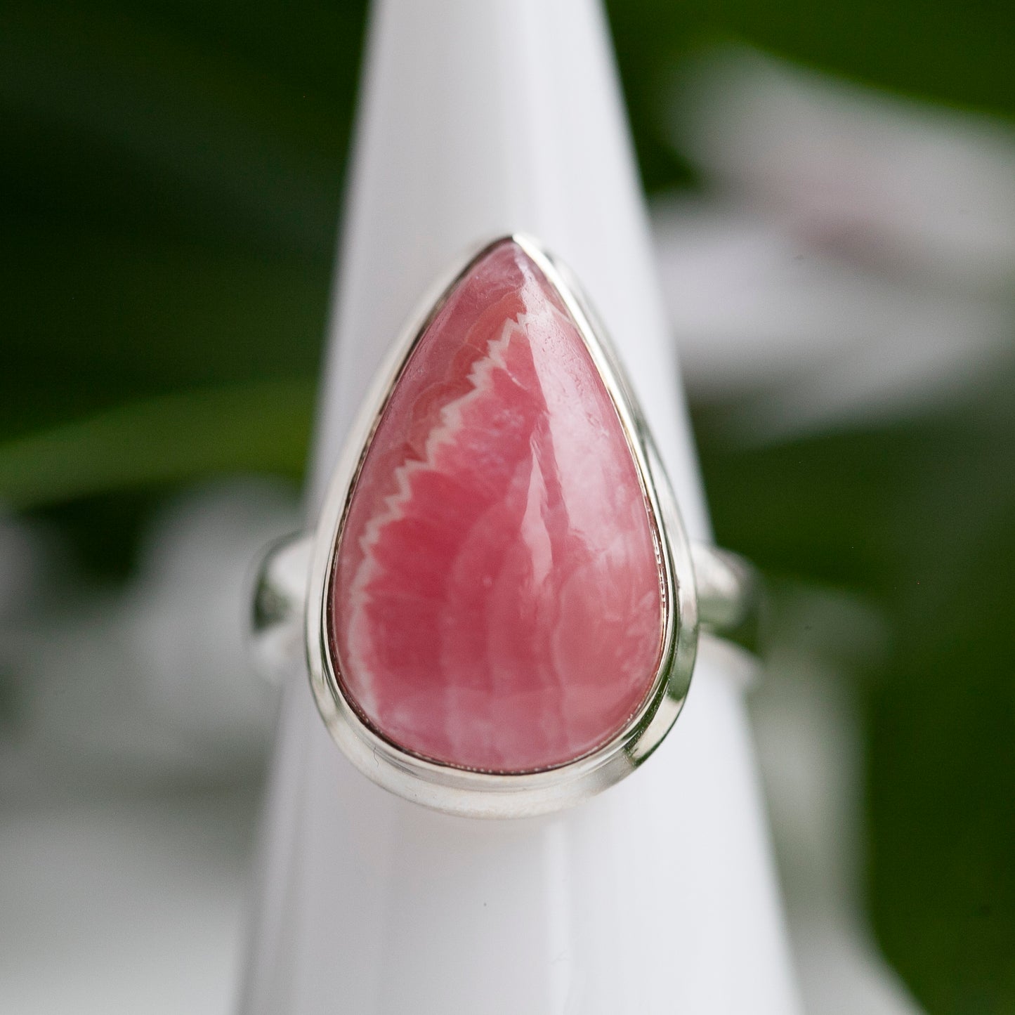 Rhodochrosite Ring, Size 8