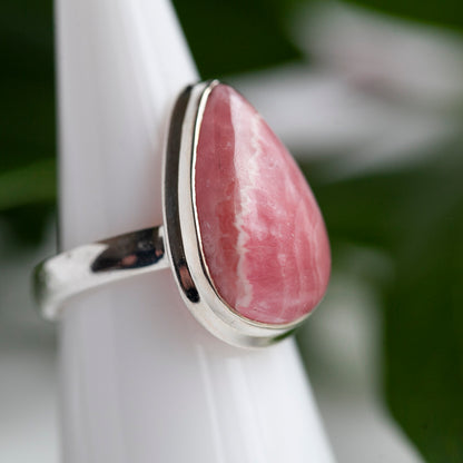 Rhodochrosite Ring, Size 8