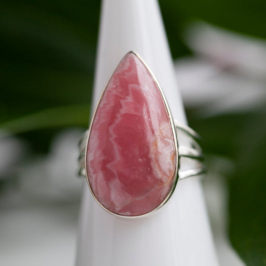 Rhodochrosite Ring, Size 8.5