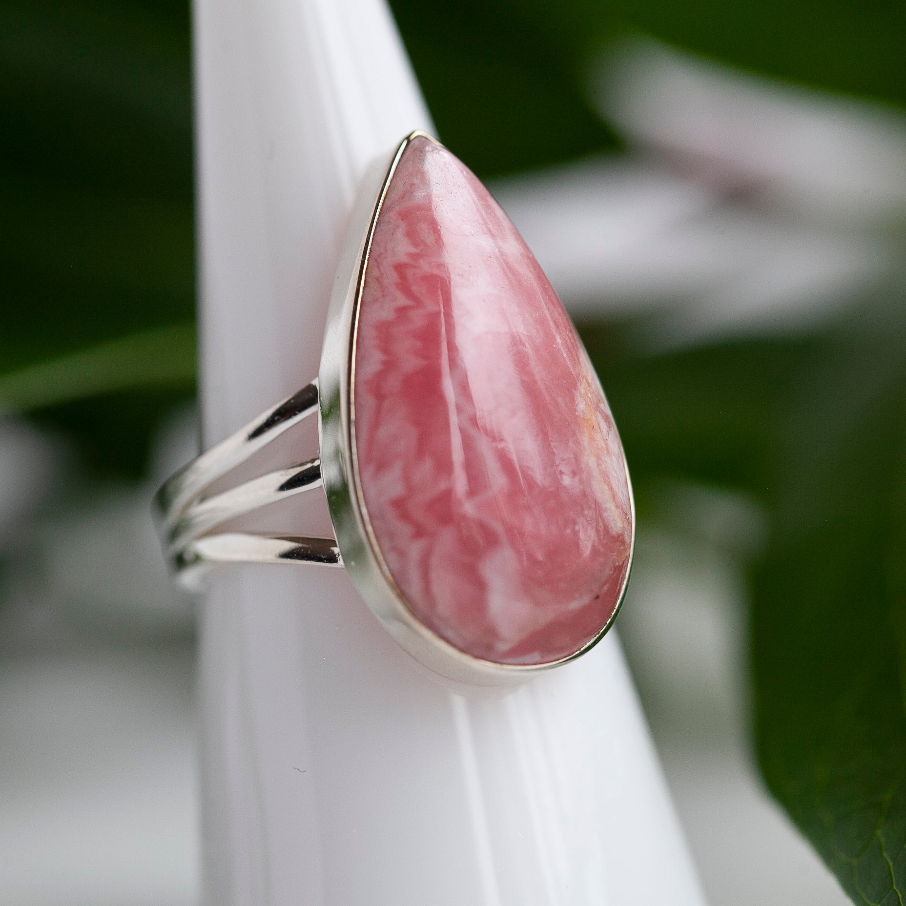 Top quality hotsell 925 Sterling Silver Rhodochrosite Ring