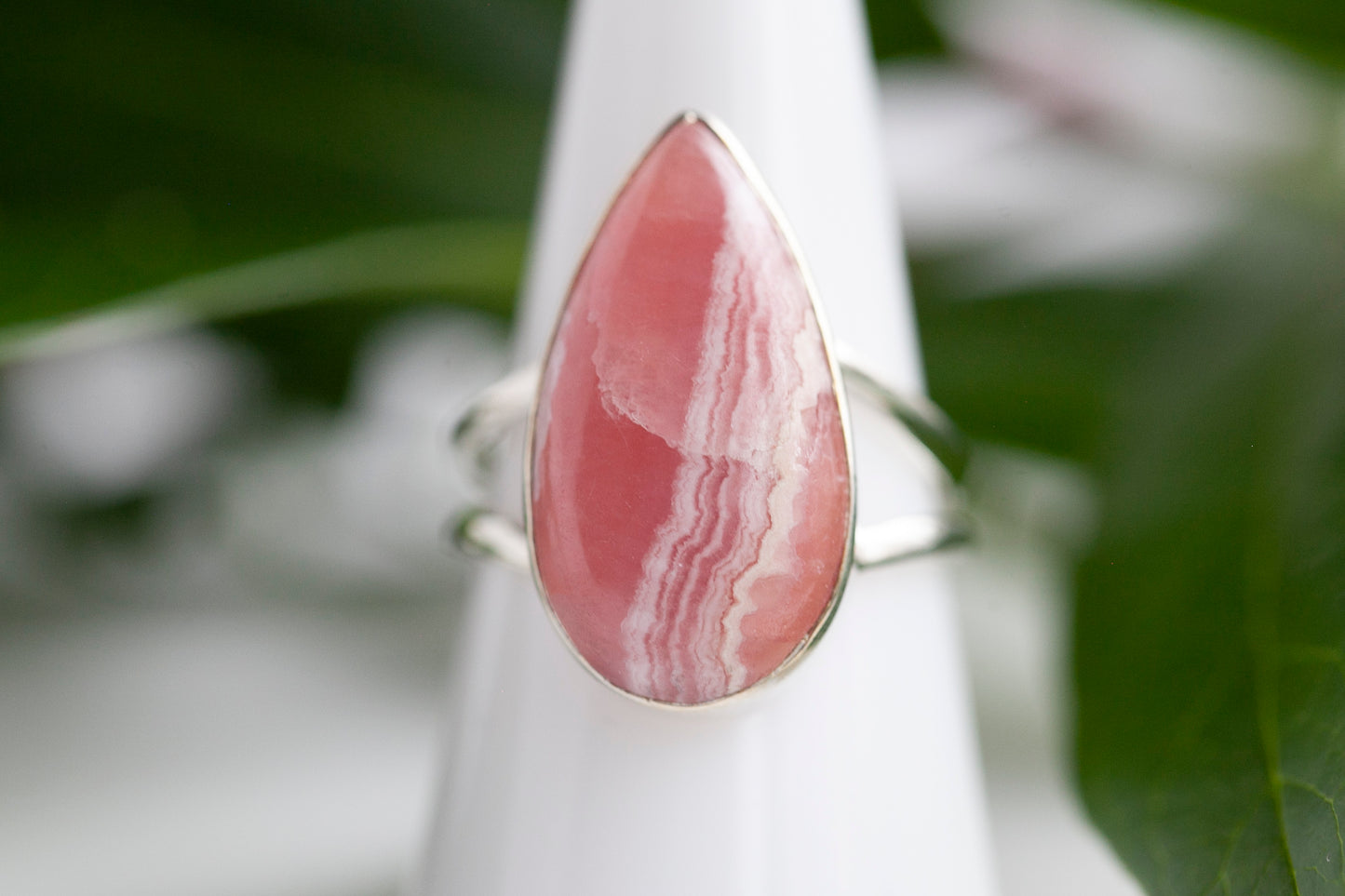 Rhodochrosite Ring, Size 9