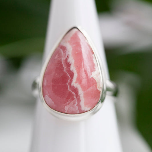 Rhodochrosite Ring, Size 9