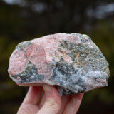 Rhodochrosite with Chalcopyrite