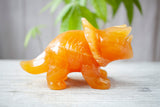 Orange Calcite Triceratops!