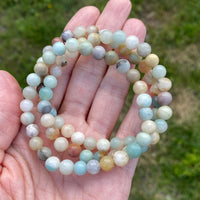 Amazonite Bracelet, 6mm Bead