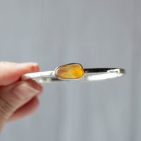 Baltic Amber Bracelet, Sterling Silver