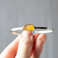 Baltic Amber Bracelet, Sterling Silver