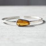 Baltic Amber Bracelet, Sterling Silver