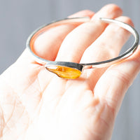 Baltic Amber Bracelet, Sterling Silver