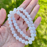 Crackle Quartz Bracelet, 8mm Bead