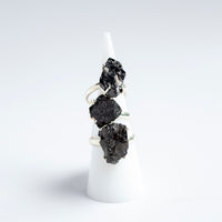 Elite Shungite Ring, Sterling Silver
