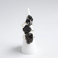 Elite Shungite Ring, Sterling Silver
