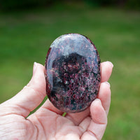 Large Eudialyte Palm Stone, AAA