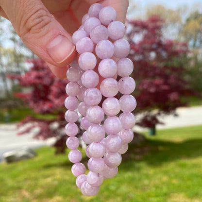 Premium Kunzite Bead Bracelet , 8mm