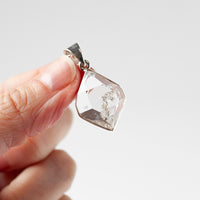 Large Herkimer Diamond Pendant, High Quality Herkimer