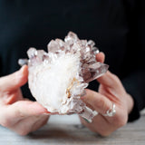 Hematoid Phantom Quartz Cluster