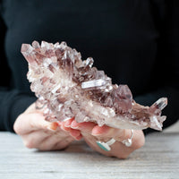Hematoid Phantom Quartz Cluster